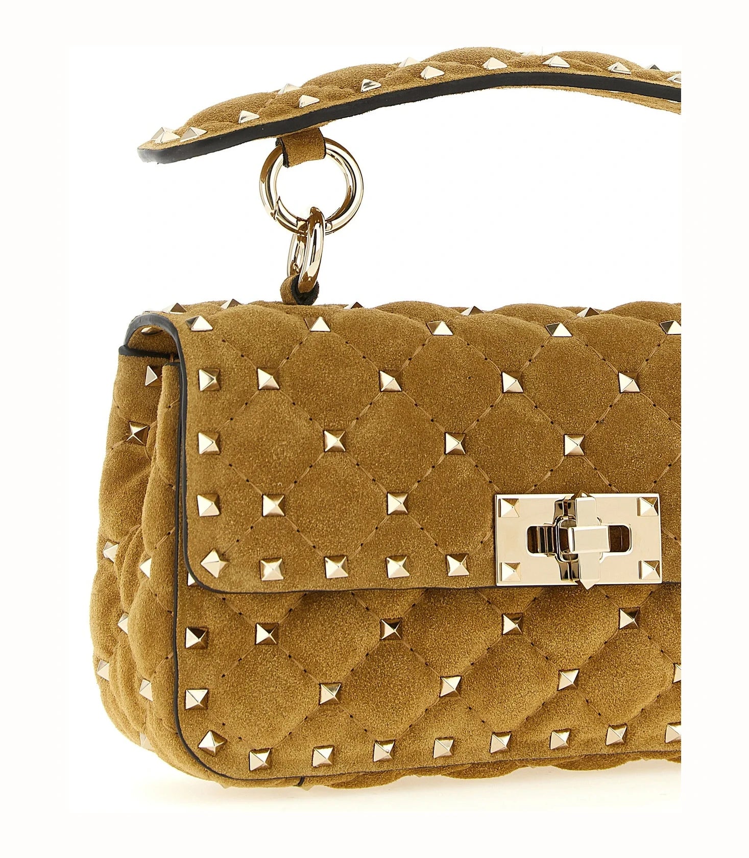Valentino Garavani Shoulder Bag in beige, Calfskin Leather — view 3