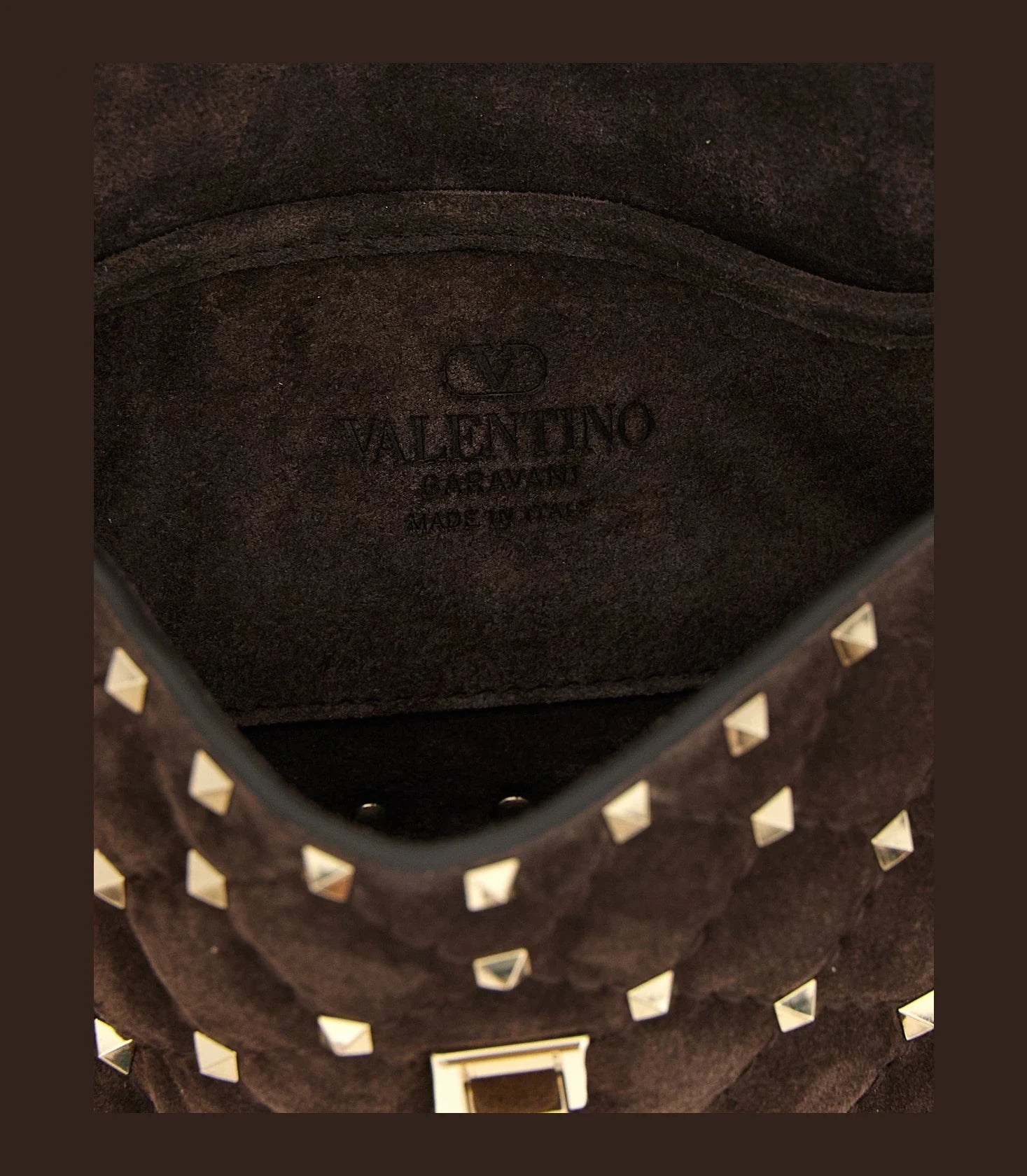 Valentino Garavani Shoulder Bag in brown, Calfskin Leather — view 4