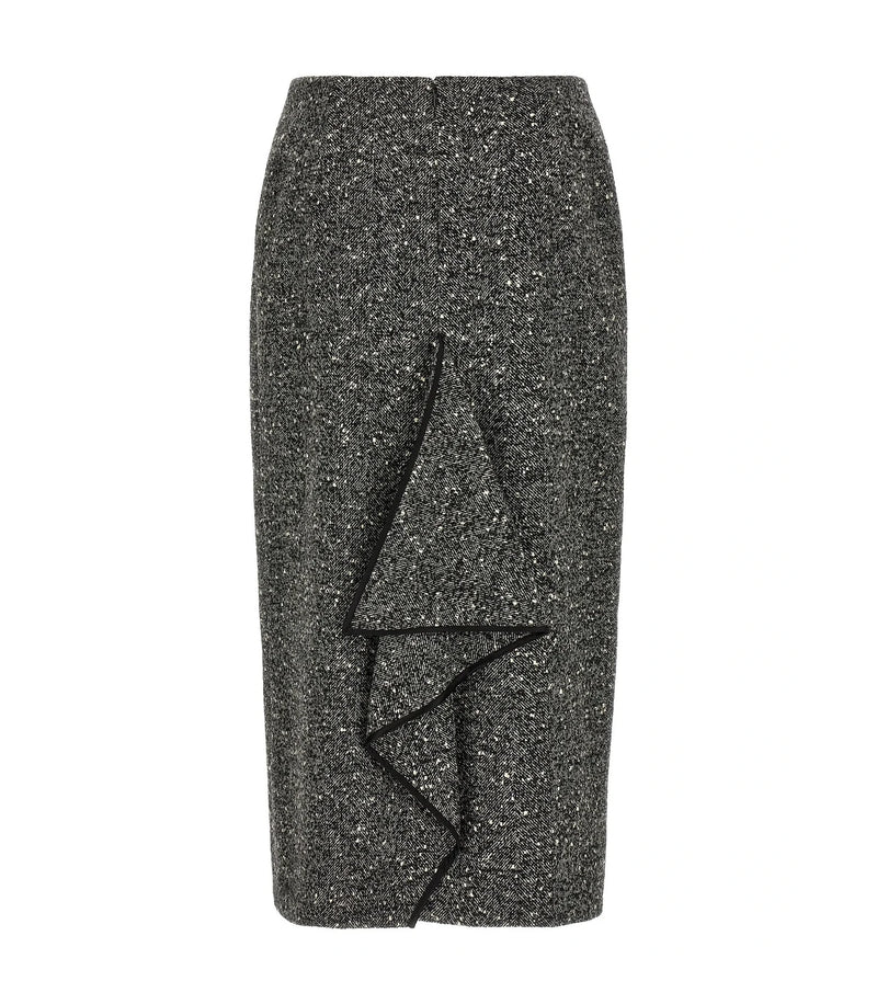 Valentino Garavani Skirt in gray, Virgin Wool — view 2