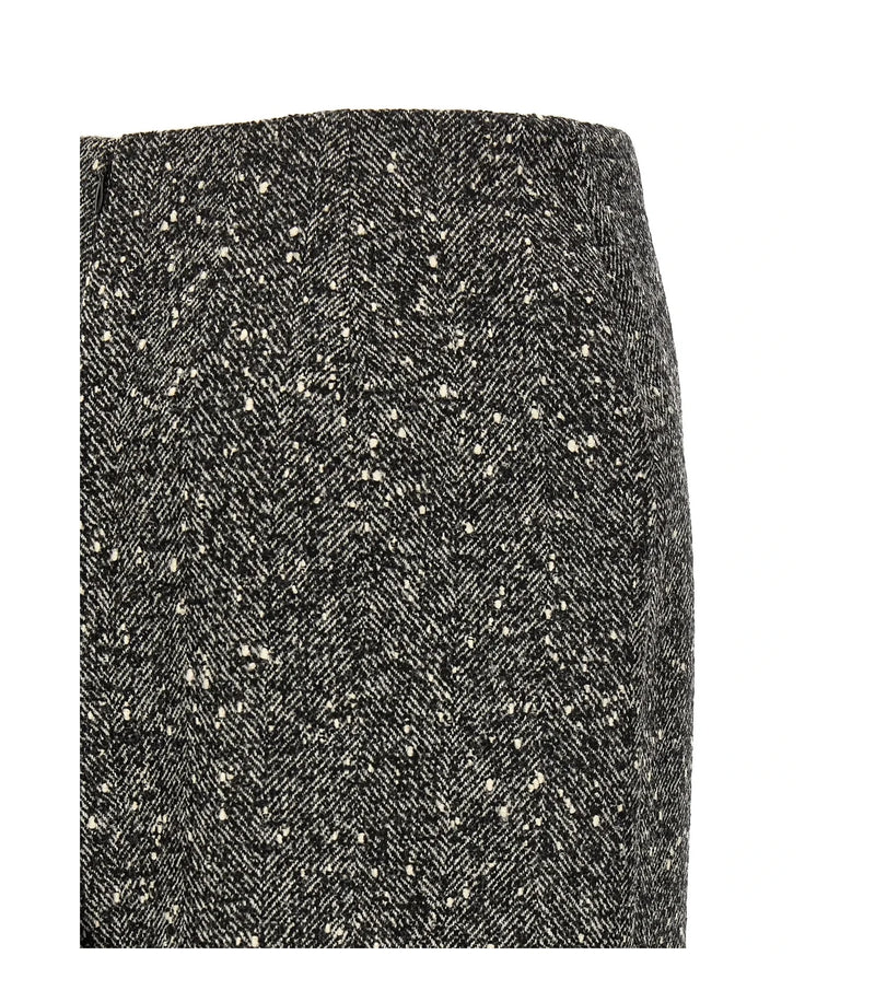 Valentino Garavani Skirt in gray, Virgin Wool — view 4