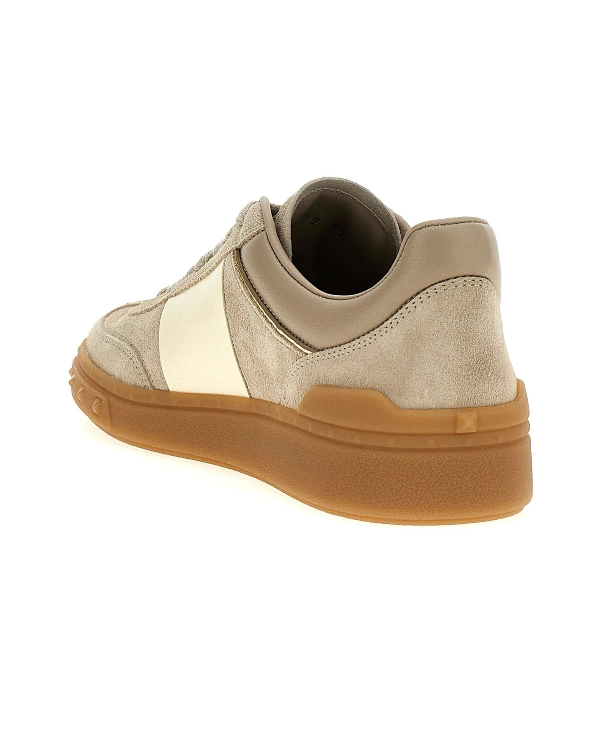 Valentino Garavani Sneakers in beige, Calfskin Leather — view 3