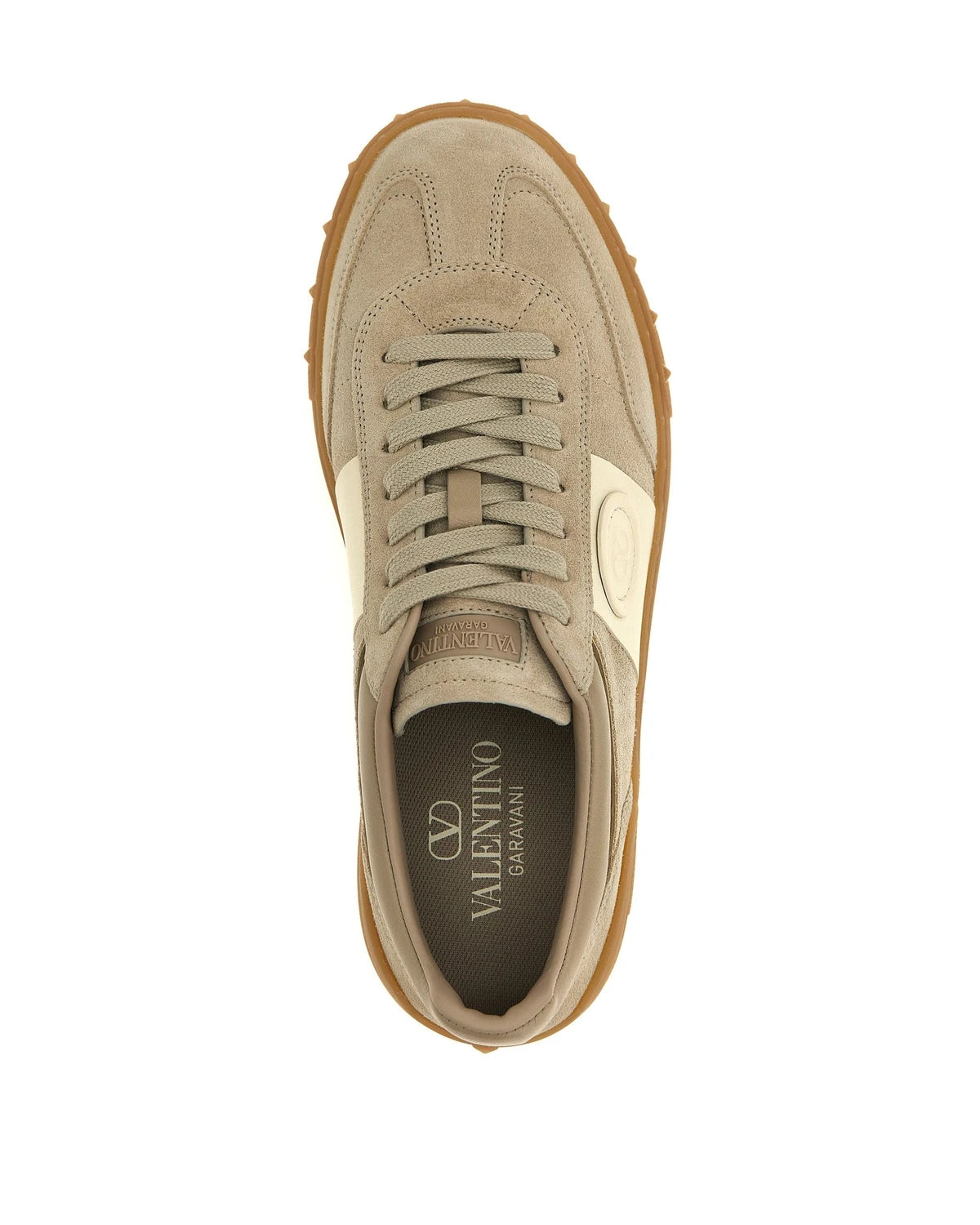 Valentino Garavani Sneakers in beige, Calfskin Leather — view 4
