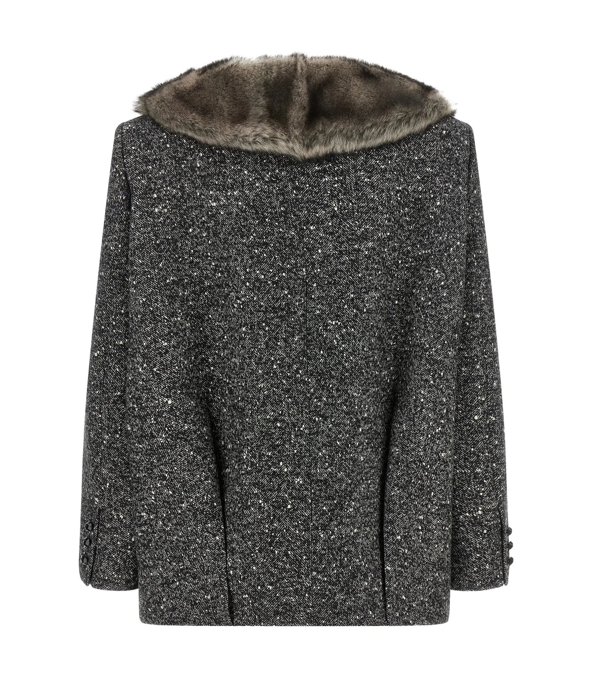 Valentino Garavani Wrap Coat in brown, Virgin Wool — view 2