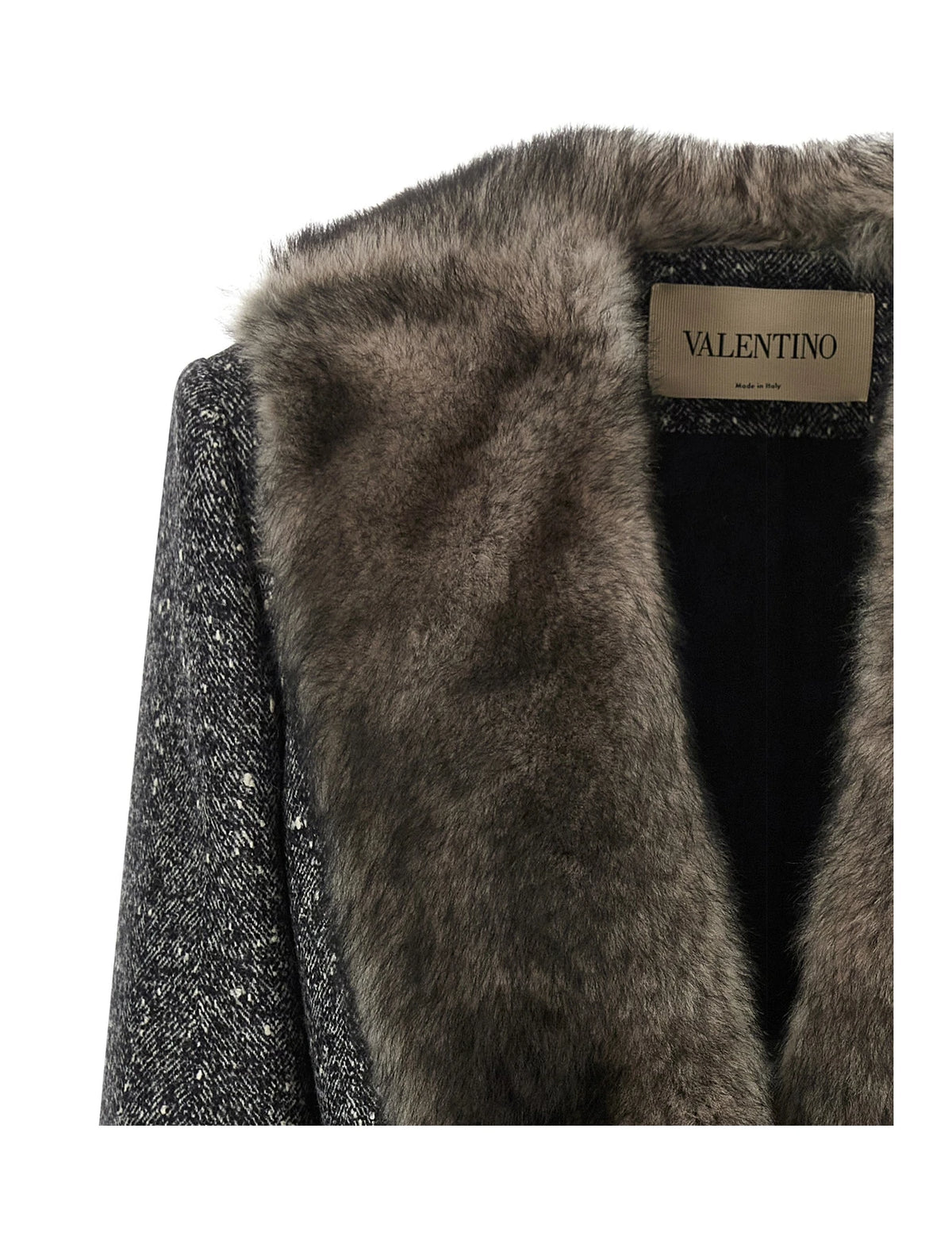 Valentino Garavani Wrap Coat in brown, Virgin Wool — view 3