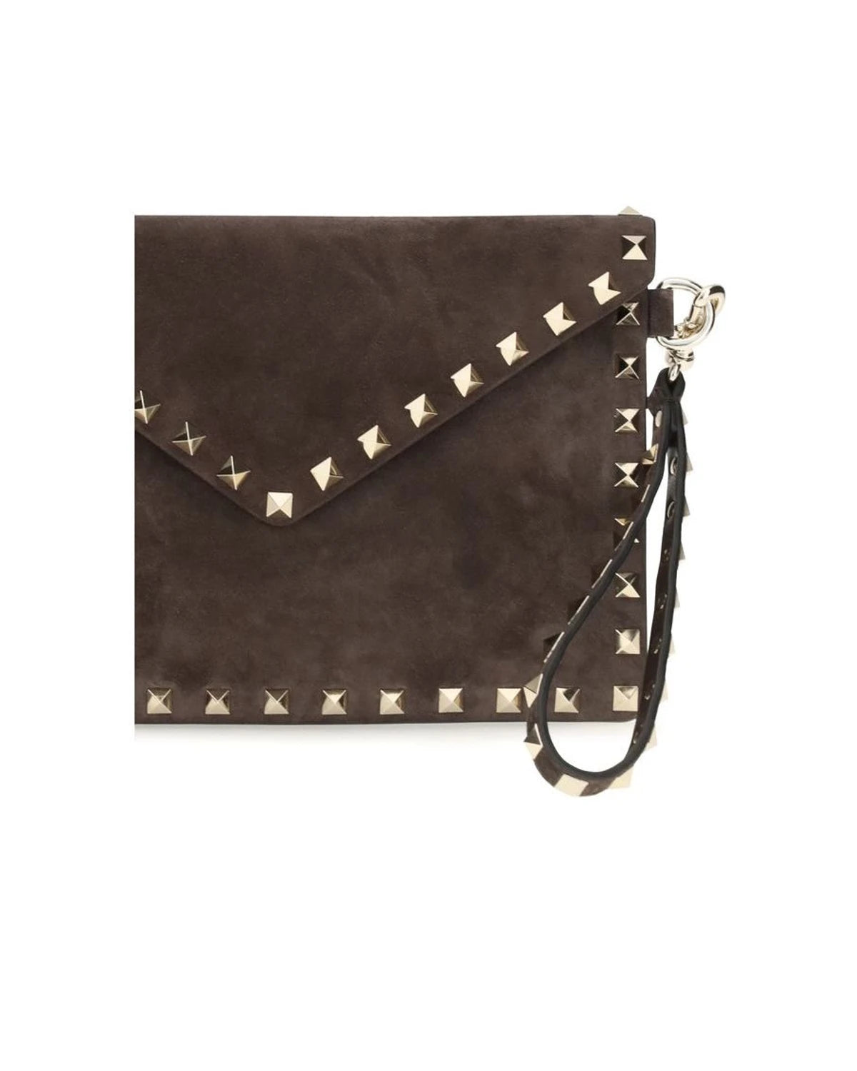 Valentino Garavani Wrist Bag in brown, Suede — view 3