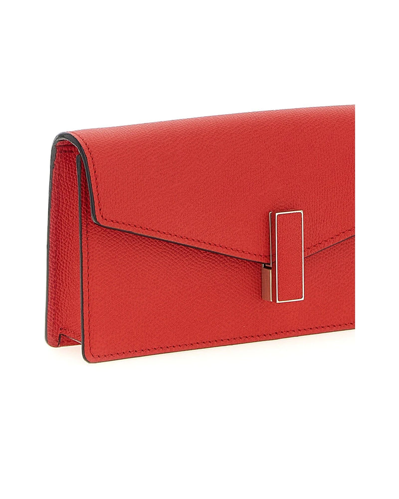 Valextra Envelope Clutche in red, Calfskin Leather — view 3