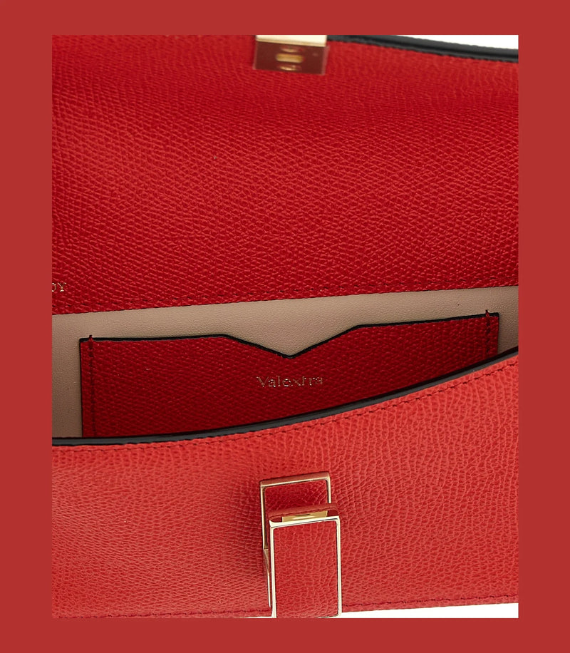 Valextra Envelope Clutche in red, Calfskin Leather — view 4