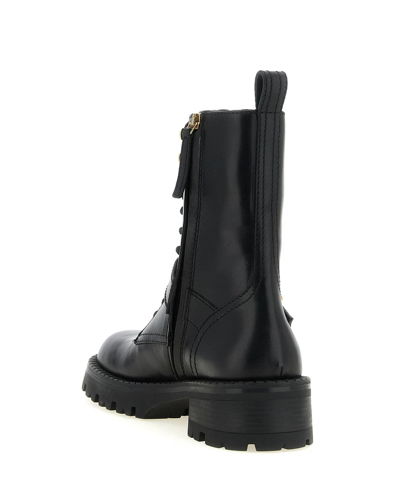 Versace Boots in black, Calfskin Leather — view 3
