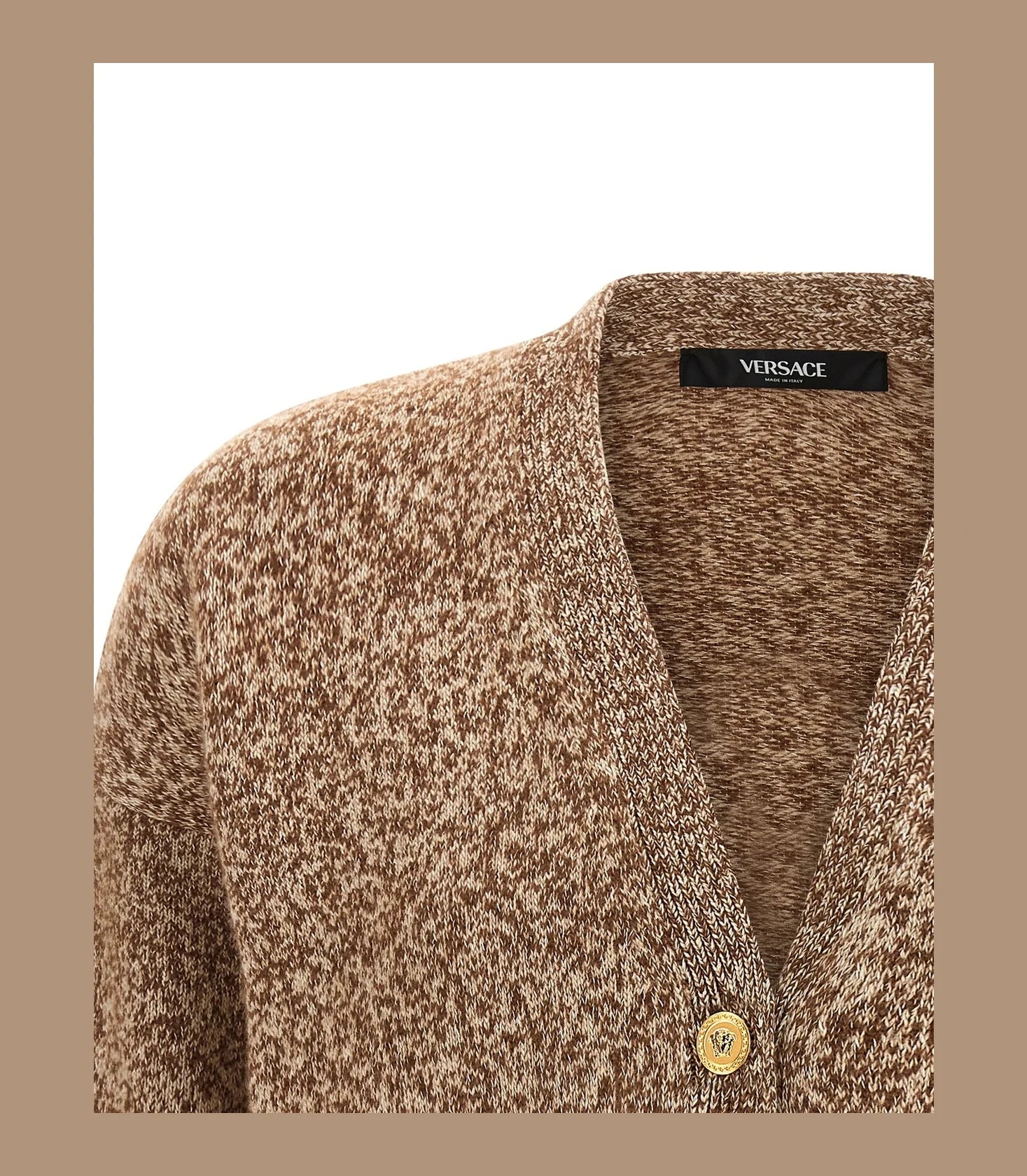 Versace Cardigan in beige, Wool — view 3