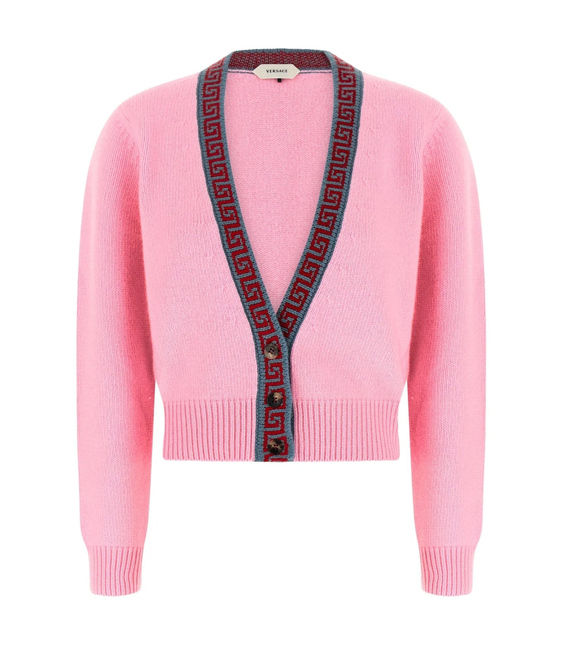 Versace Cardigan in pink, Virgin Wool