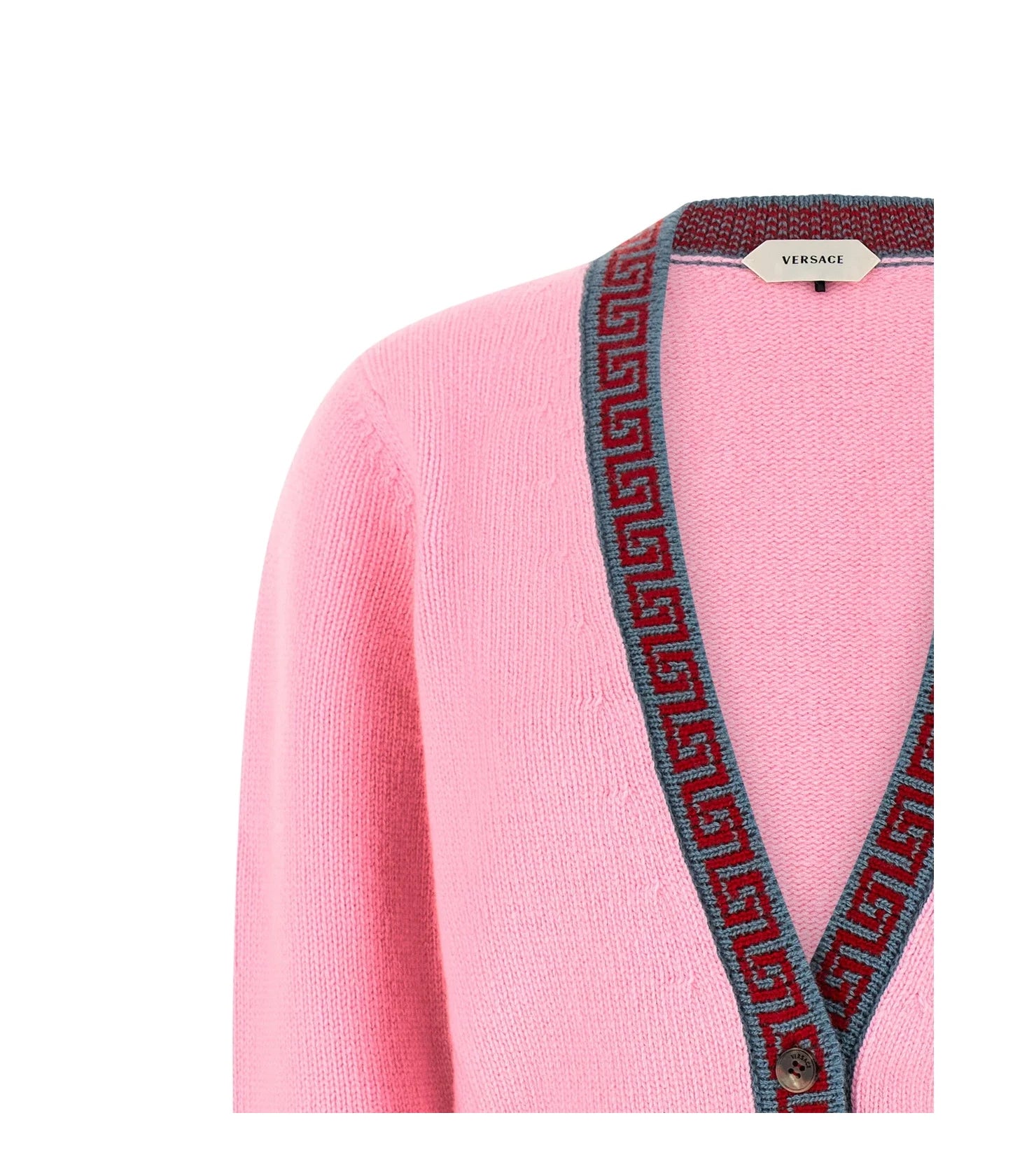 Versace Cardigan in pink, Virgin Wool — view 3