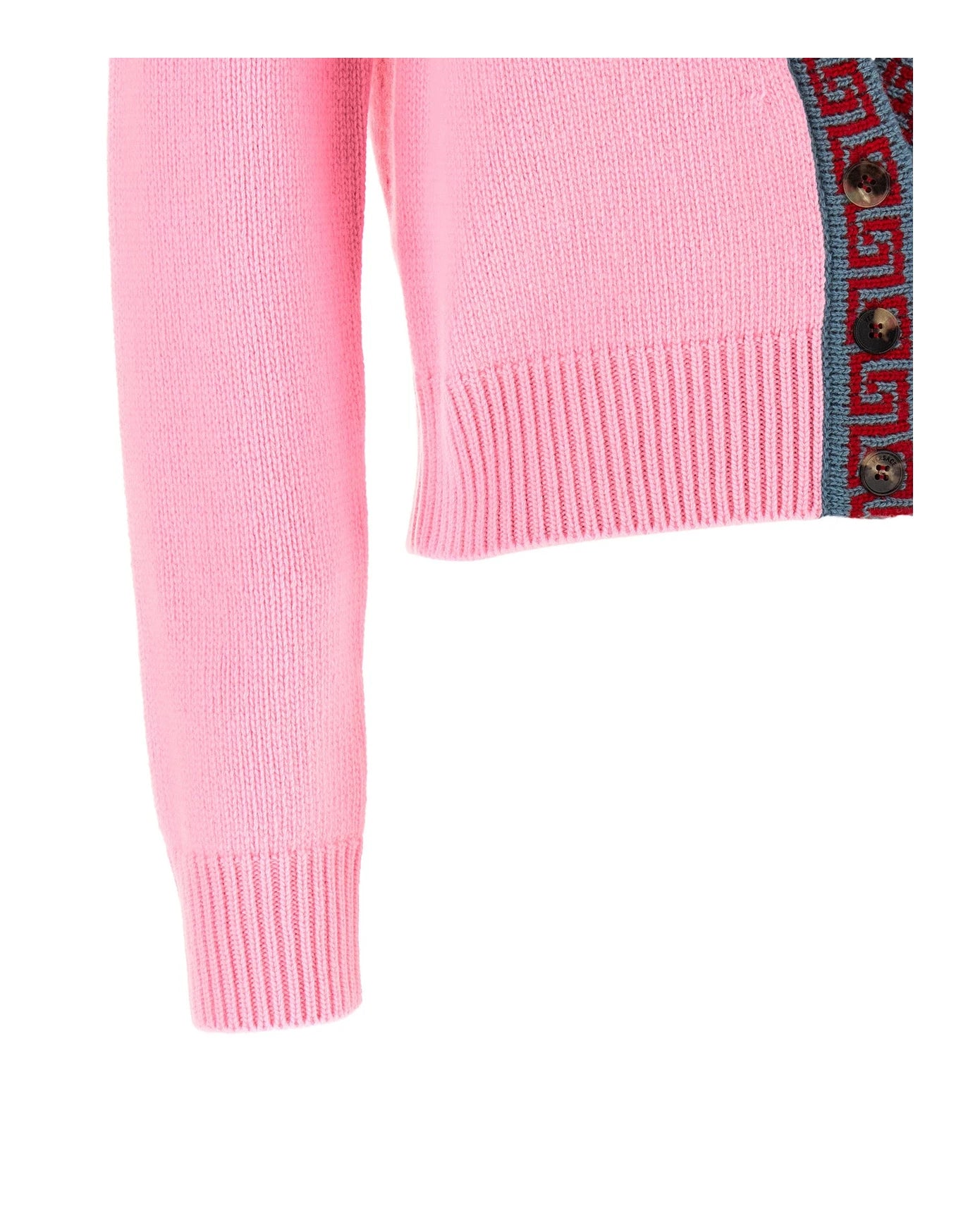 Versace Cardigan in pink, Virgin Wool — view 4