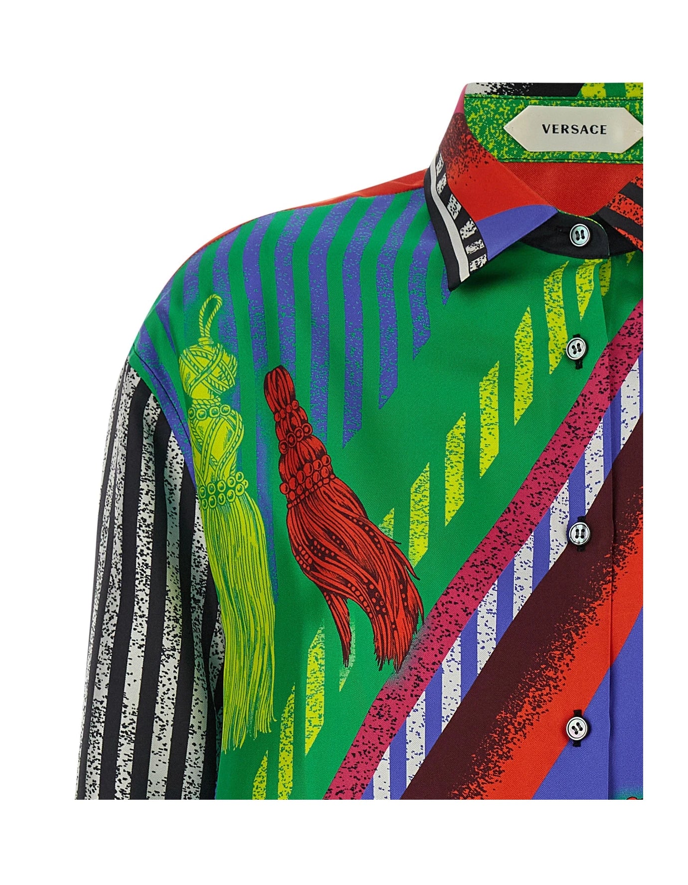 Versace Dress Shirt in multicolor, Silk — view 3