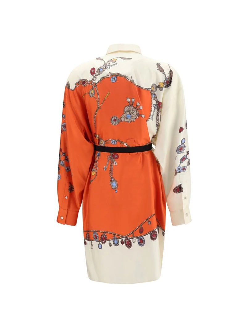 Versace Dresse in orange, Silk — view 2