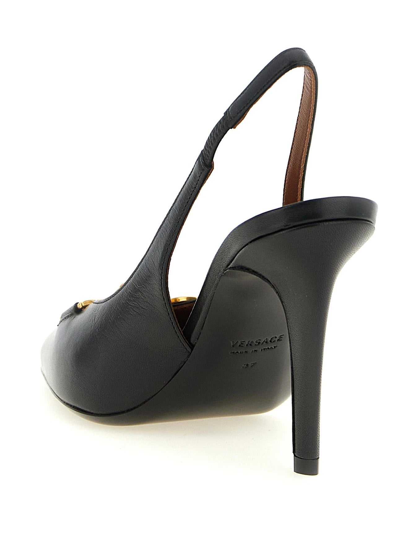 Versace Pumps in black, Lamb Leather — view 3