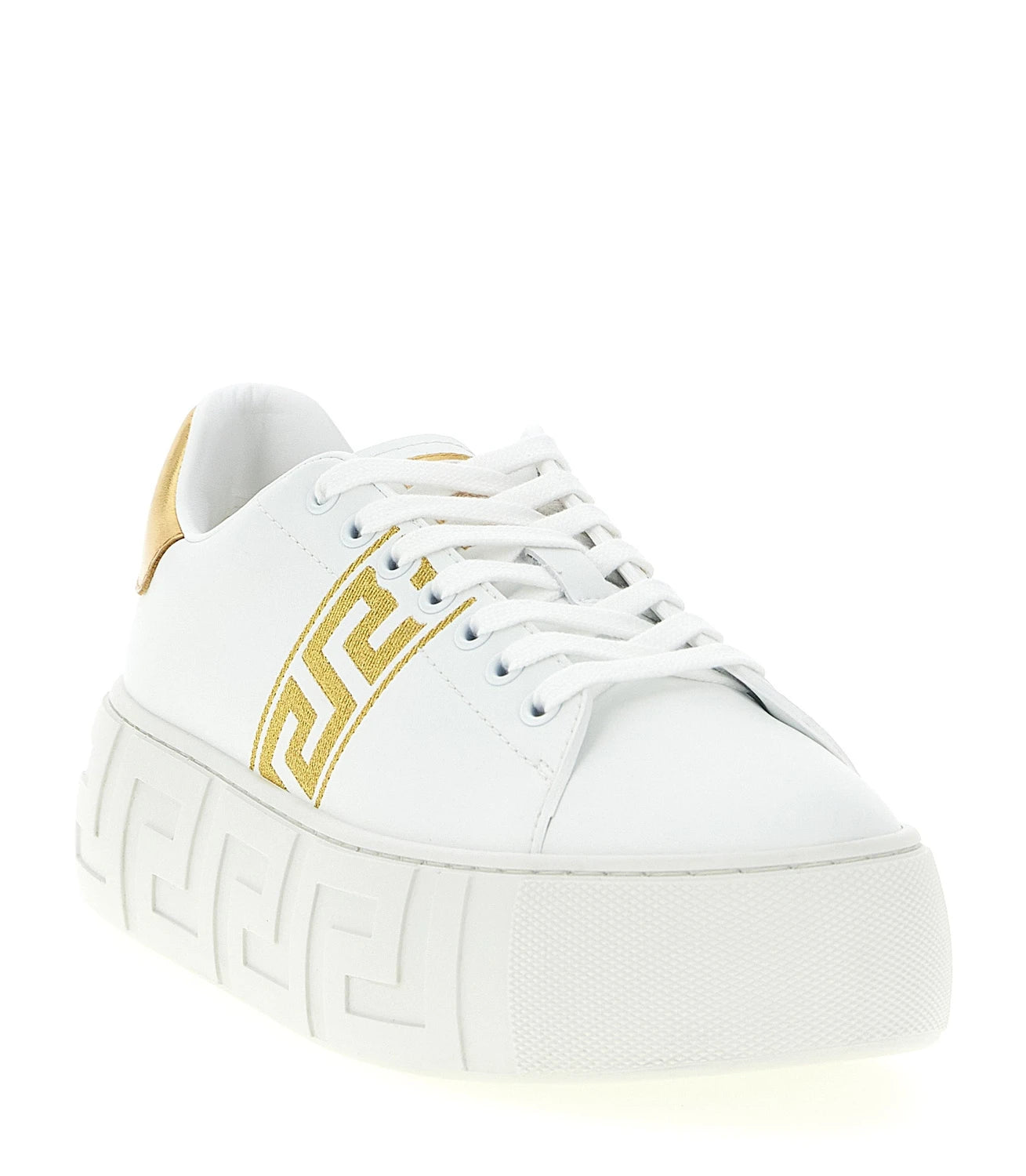 Versace Gold Platform Sneakers 