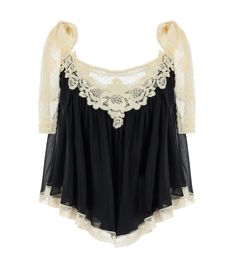 Zimmermann Blouse in black, Cotton
