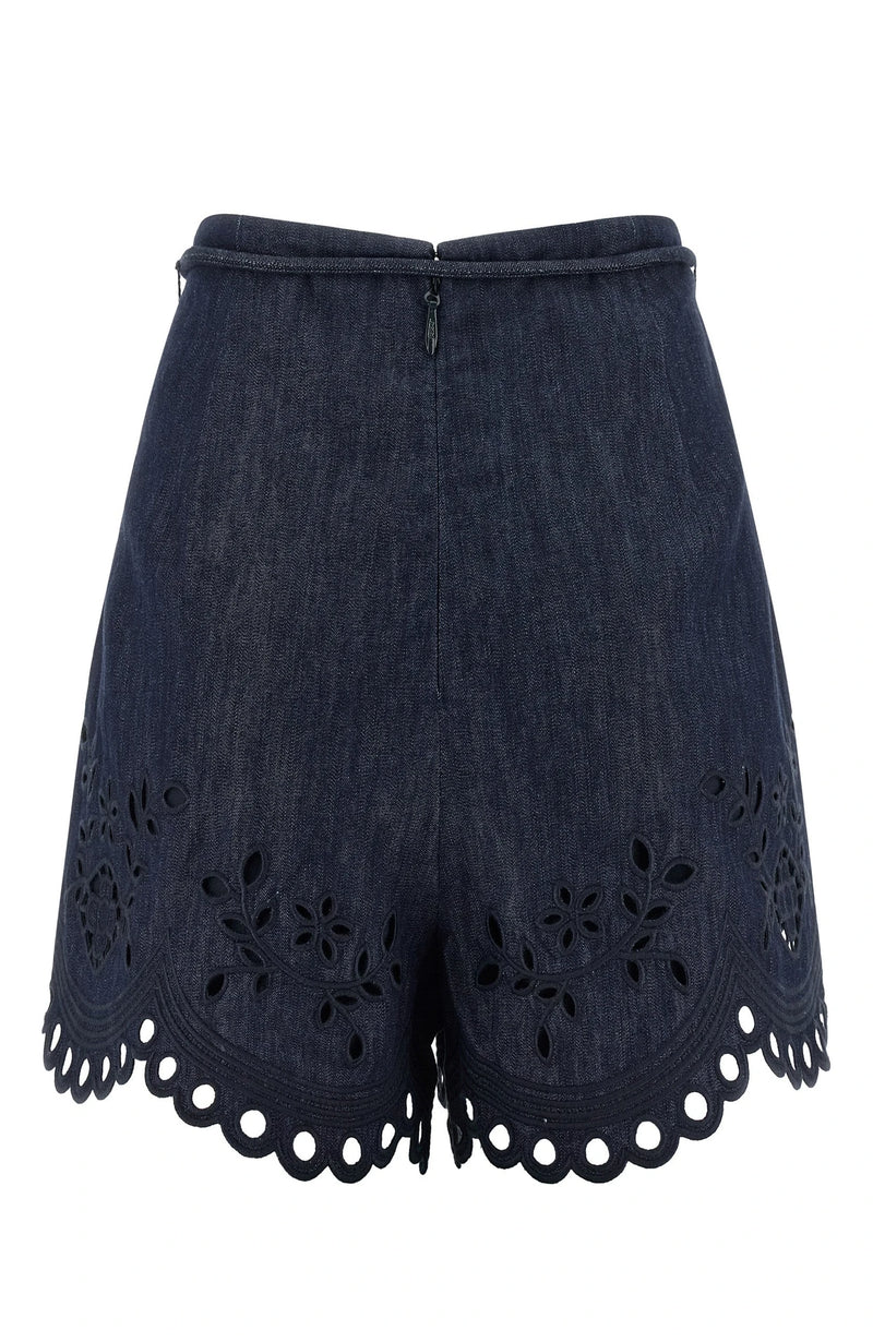 Zimmermann Denim Short in blue, Cotton — view 2
