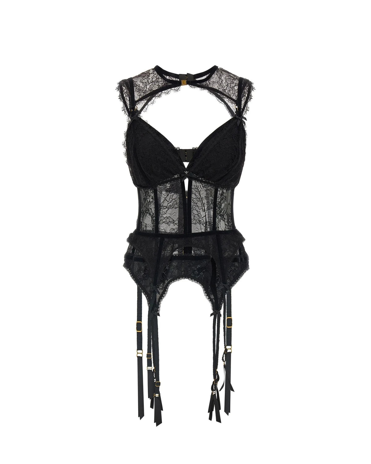 Zimmermann Lingerie Set in black, Polyamide