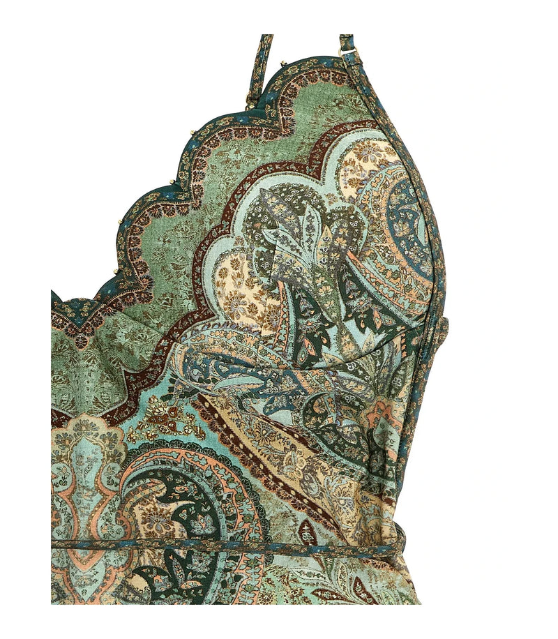 Zimmermann One-Piece Swimsuit in green, Polyamide — view 3