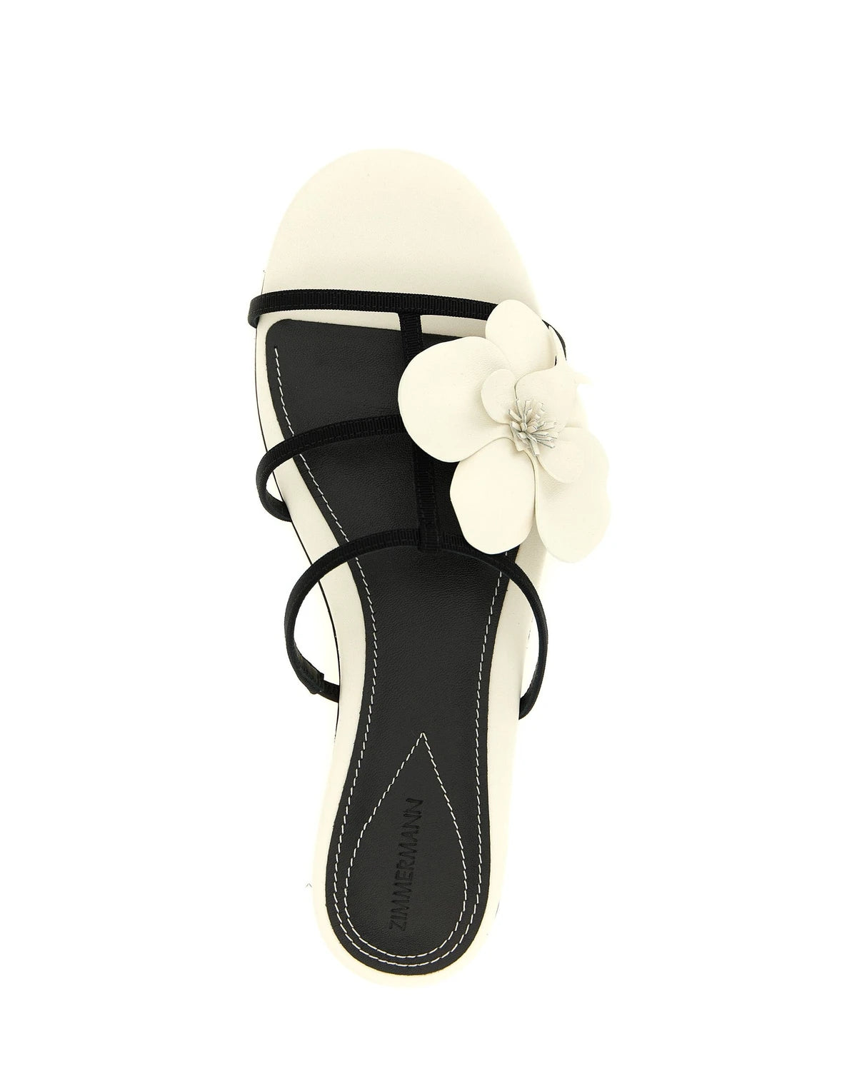 Zimmermann Slides in white, Leather — view 5